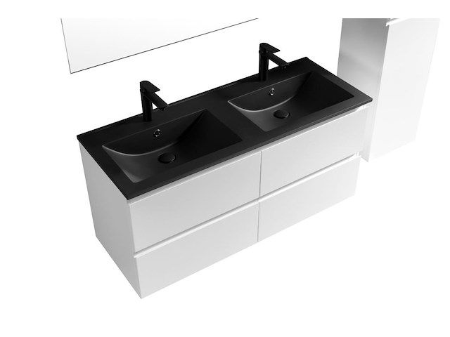 2 x 120cm badkamermeubelset mdf - kleur: wit - afbeelding 2 van  3