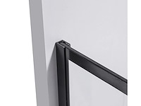 2 x 120x200 bcf inloopdouche met mat zwart frame - afbeelding 3 van  4