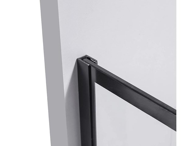 2 x 140x200 bcf inloopdouche met mat zwart frame - afbeelding 3 van  4