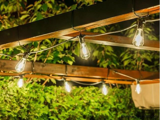 2 x 15 meter sfeervolle led lichtketting - afbeelding 2 van  8