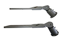 2 x 150w 5000k led straat verlichtingen waterdicht kantelbaar - afbeelding 4 van  9