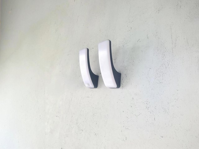 2 x 15w led wandlamp gebogen design zand zwart warm wit waterdicht - afbeelding 4 van  7