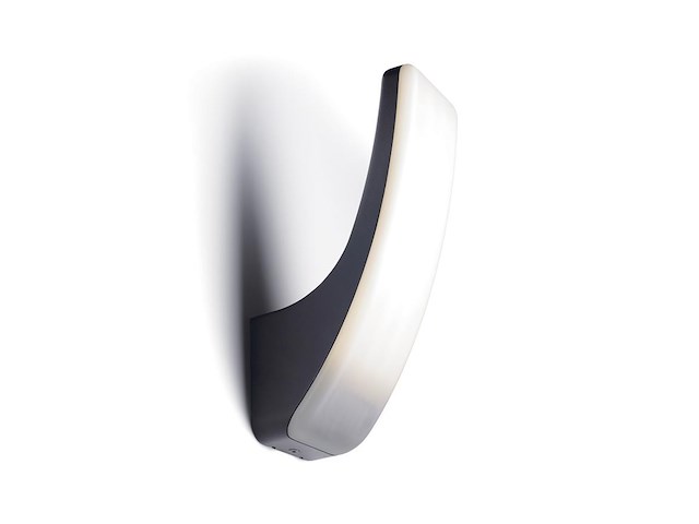 2 x 15w led wandlamp gebogen design zand zwart warm wit waterdicht - afbeelding 1 van  7