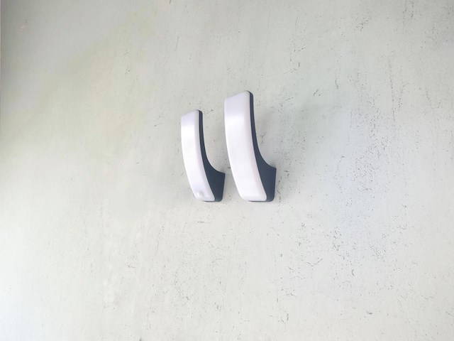 2 x 15w led wandlamp gebogen design zand zwart warm wit waterdicht - afbeelding 4 van  7