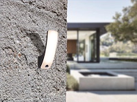 2 x 15w led wandlamp gebogen zand zwart warm wit met sensor waterdicht - afbeelding 3 van  5