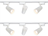 2 x 2 meter pro set railverlichting met 6 st 18w 4000k railspot - afbeelding 6 van  10