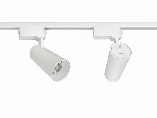 2 x 2 meter pro set railverlichting met 6 st 18w 4000k railspot - afbeelding 2 van  10