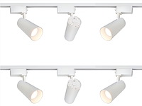 2 x 2 meter pro set railverlichting met 6 st 18w 4000k railspot - afbeelding 4 van  10