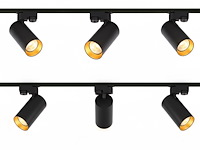 2 x 2 meter railsysteem met 6 st railspot gu10 fitting met ring - afbeelding 13 van  14