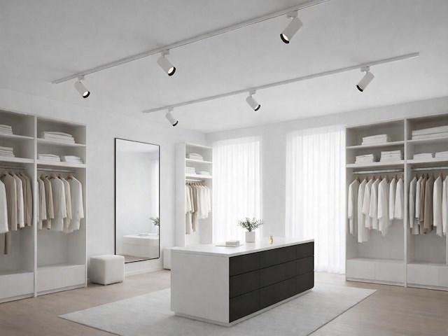 2 x 2 meter railsysteem met 6 st railspot gu10 fitting met ring - afbeelding 4 van  9