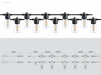 (2 x) 2 x 10 meter e27 waterdicht prikkabel... - afbeelding 6 van  6