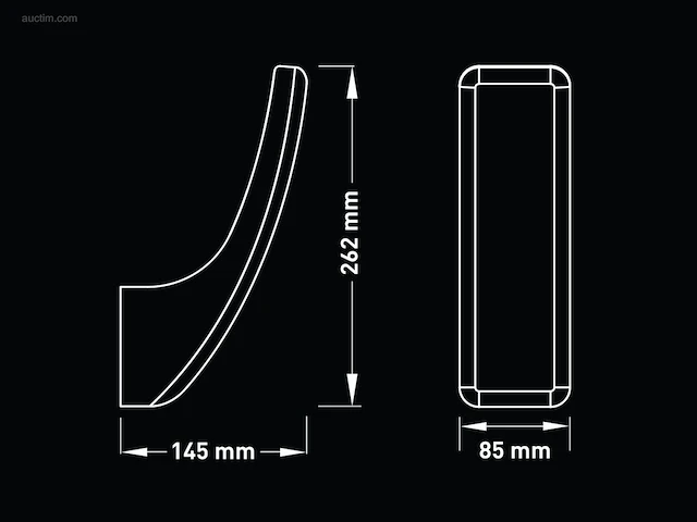 (2 x) 2 x 15w led wandlamp gebogen design zand... - afbeelding 6 van  7