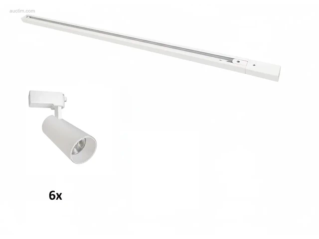 (2 x) 2 x 2 meter pro set railverlichting met 6... - afbeelding 2 van  10