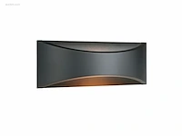 (2 x) 2 x 7.5w led wandlamp design zand zwart...