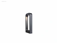 (2 x) 2 x 7w led zand zwart tuinlamp 30cm warm...