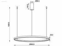 (2 x) 2 x orien design hanglamp sandy black 80cm... - afbeelding 5 van  10