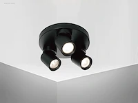 (2 x) 2 x rond gu10 opbouwspot armatuur triple... - afbeelding 6 van  8