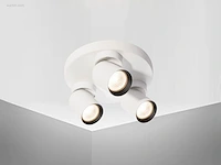 (2 x) 2 x rond gu10 opbouwspot armatuur triple... - afbeelding 6 van  8