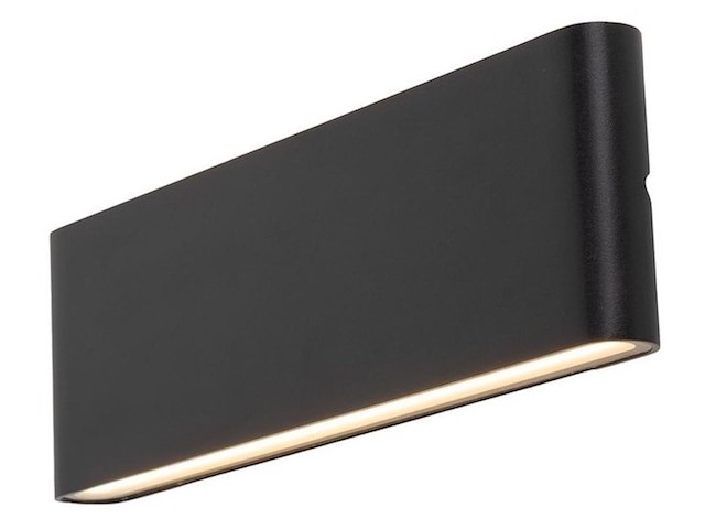 2 x 20w led wandlamp duo licht zwart warm wit waterdicht 30cm - afbeelding 1 van  9