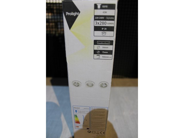 2 x 3 inbouwspots wit - afbeelding 2 van  2