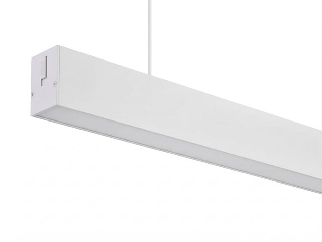 2 x 40w led 120cm linear design hanglamp met 3 kleur licht switch wit - afbeelding 9 van  10
