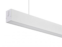 2 x 40w led 120cm linear design hanglamp met 3 kleur licht switch wit - afbeelding 9 van  10