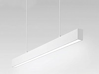 2 x 40w led 120cm linear design hanglamp met 3 kleur licht switch wit - afbeelding 8 van  10