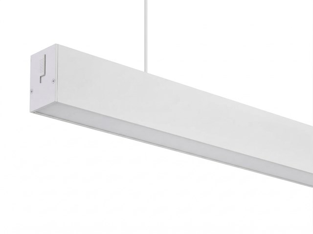 2 x 40w led 120cm linear design hanglamp met 3 kleur licht switch wit - afbeelding 9 van  10