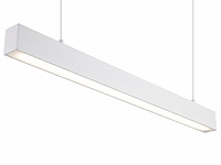 2 x 40w led 120cm linear design hanglamp met 3 kleur licht switch wit