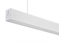 2 x 40w led 120cm linear design hanglamp met 3 kleur licht switch wit - afbeelding 7 van  9