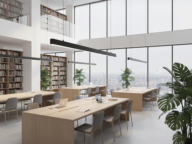 2 x 40w led 120cm linear hanglamp 3 kleur licht switch zwart - afbeelding 2 van  9