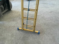 2 x 8 2-delige schuifladder - afbeelding 2 van  3