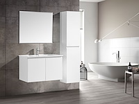 2 x 80cm badkamermeubelset mdf - kleur: mat wit - afbeelding 7 van  7