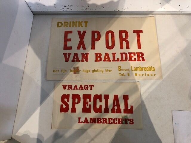 2 x affiche brouwerij lambrechts berlaar - afbeelding 1 van  1