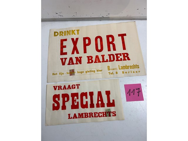 2 x affiche lambrechts berlaar - afbeelding 1 van  1