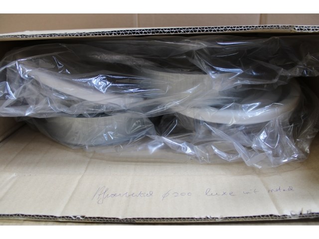 2 x afvoerventiel ø200 luxe in wit metaal - afbeelding 1 van  2