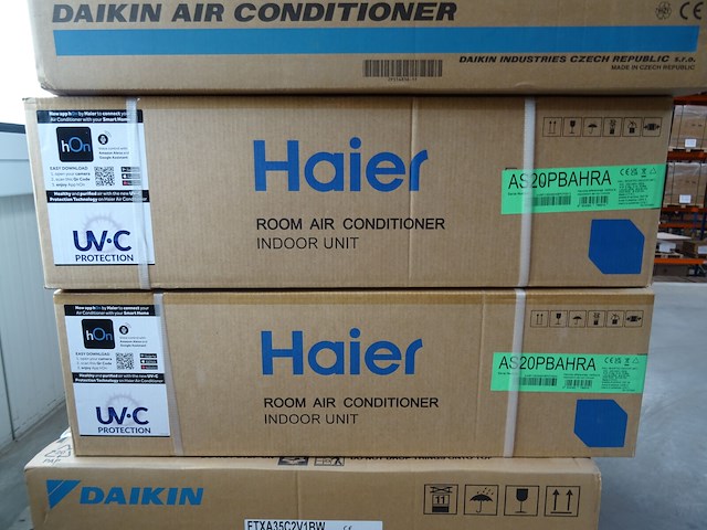 2 x airco binnenunit haier as20pbahra - afbeelding 1 van  4