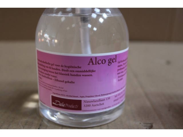 2 x alcoholgel met dispenser (500ml) - afbeelding 2 van  3