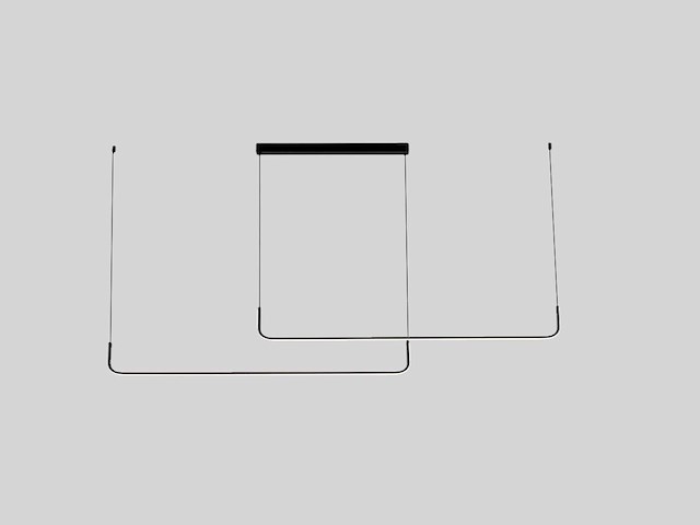 2 x alura linear hanglamp zand zwart 100cm&100cm duo lijn 40w led cct 3 kleur & 3 stappen dimmen - afbeelding 3 van  9