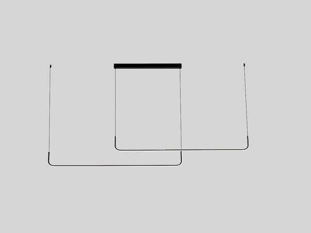 2 x alura linear hanglamp zand zwart 100cm&100cm duo lijn 40w led cct 3 kleur & 3 stappen dimmen - afbeelding 4 van  9