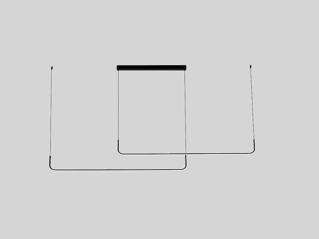 2 x alura linear hanglamp zand zwart 100cm&100cm duo lijn 40w led cct 3 kleur & 3 stappen dimmen - afbeelding 3 van  9