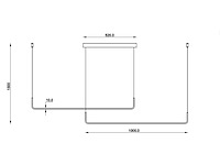 2 x alura linear hanglamp zand zwart 100cm&100cm duo lijn 40w led cct 3 kleur & 3 stappen dimmen - afbeelding 4 van  9