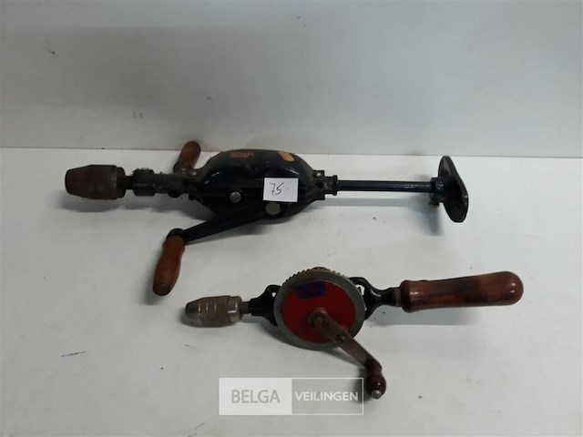 2 x antiek boormachine - afbeelding 1 van  3
