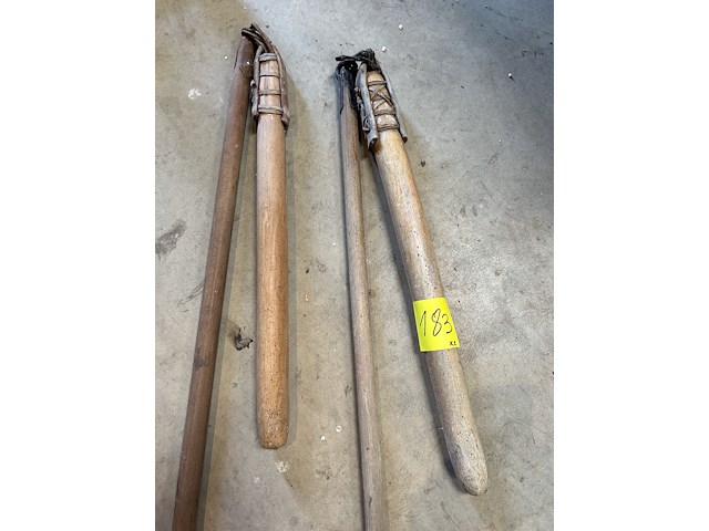 2 x antieke dorsvlegel - afbeelding 2 van  2