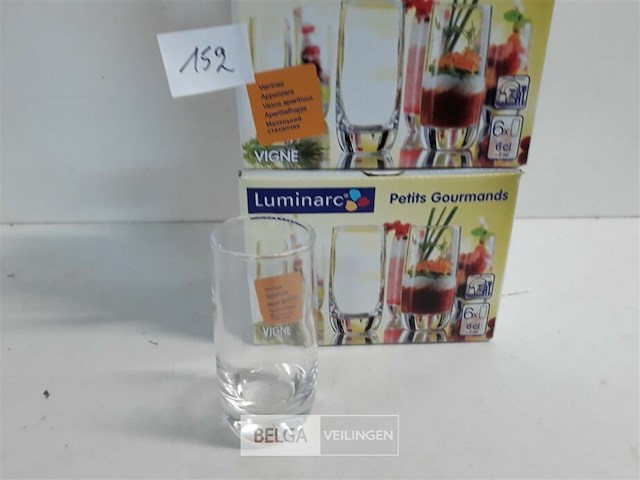 2 x apero glaasjes 6 stuks 6cl - afbeelding 3 van  3