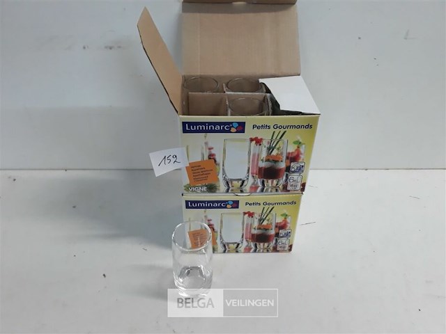 2 x apero glaasjes 6 stuks 6cl - afbeelding 2 van  3