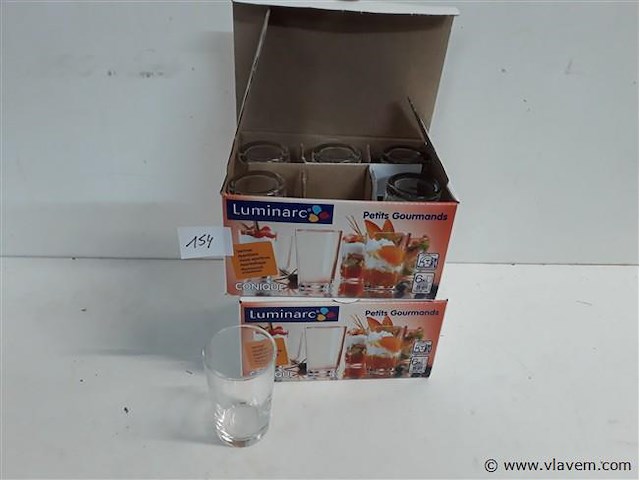2 x apero glaasjes 6 stuks 8cl - afbeelding 1 van  2