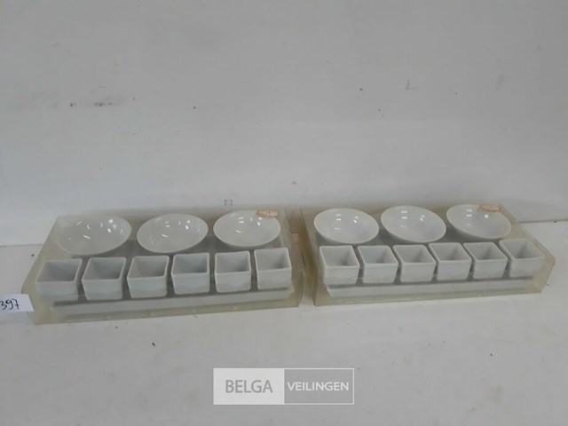 2 x apero schaaltjes op bord 10-delig - afbeelding 1 van  3