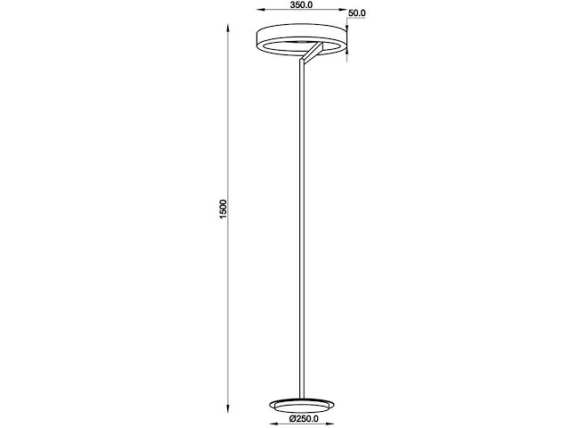 2 x arcao design vloerlamp zwart 35cm 22w led cct 3 kleur dimbaar - afbeelding 2 van  7