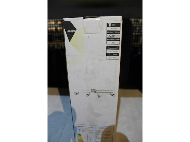 2 x armatuur met 4 led spots 3w = 32 w beweegbare armen - afbeelding 2 van  2